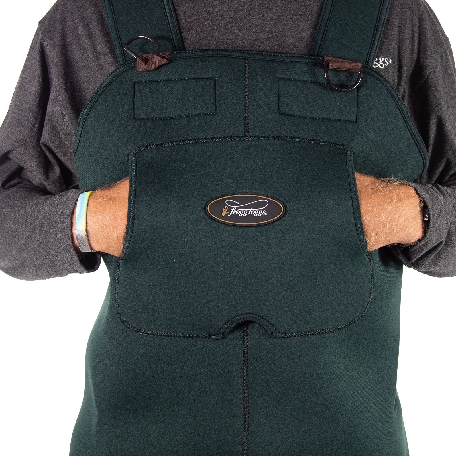 Men's Amphib™ Bootfoot Neoprene Felt Chest Wader | Forest Green